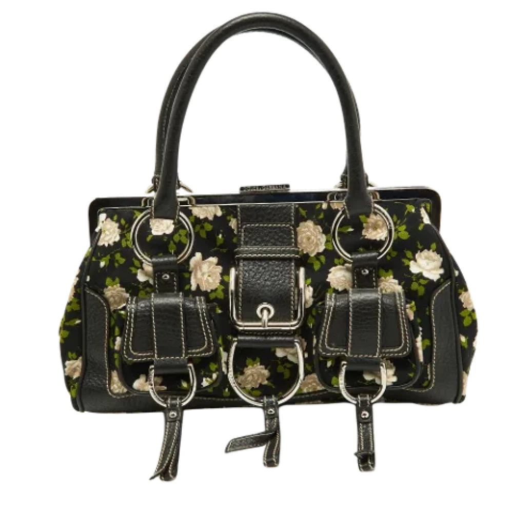 Dolce & Gabbana Pre-owned Canvas shoulder-bags Black Dames