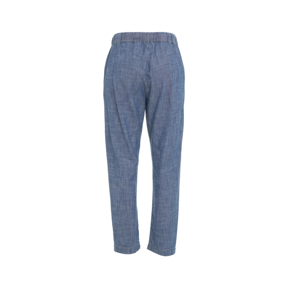Semicouture Slim-fit Trousers Blue Dames