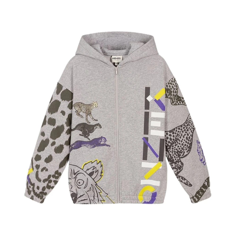 Kenzo Hoodie med logotyptryck Multicolor, Pojke