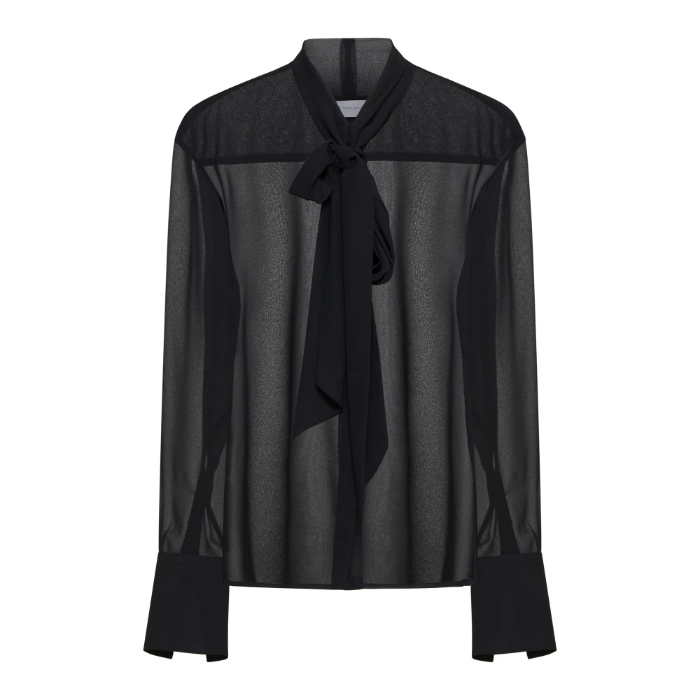The Nina Studio Zwarte Shirts voor Vrouwen Black Dames