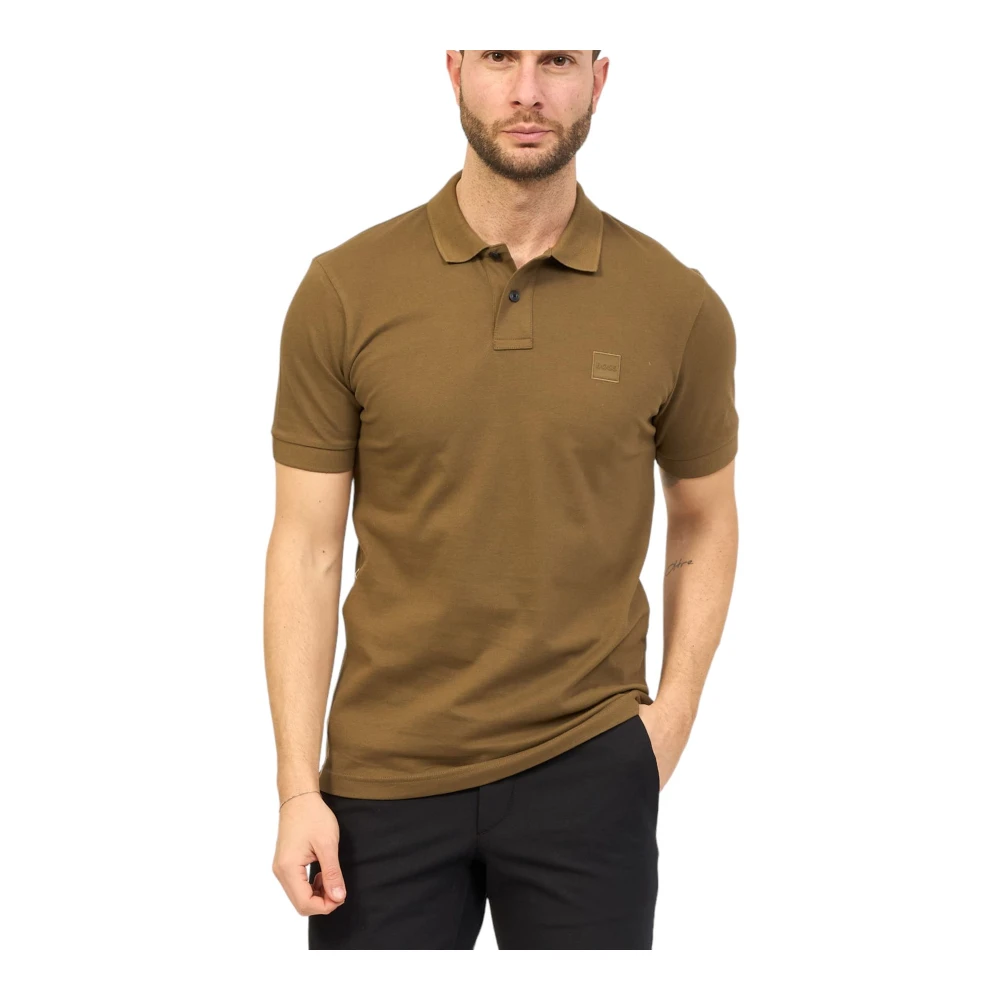 Hugo Boss Polo Korte Mouw Green Heren