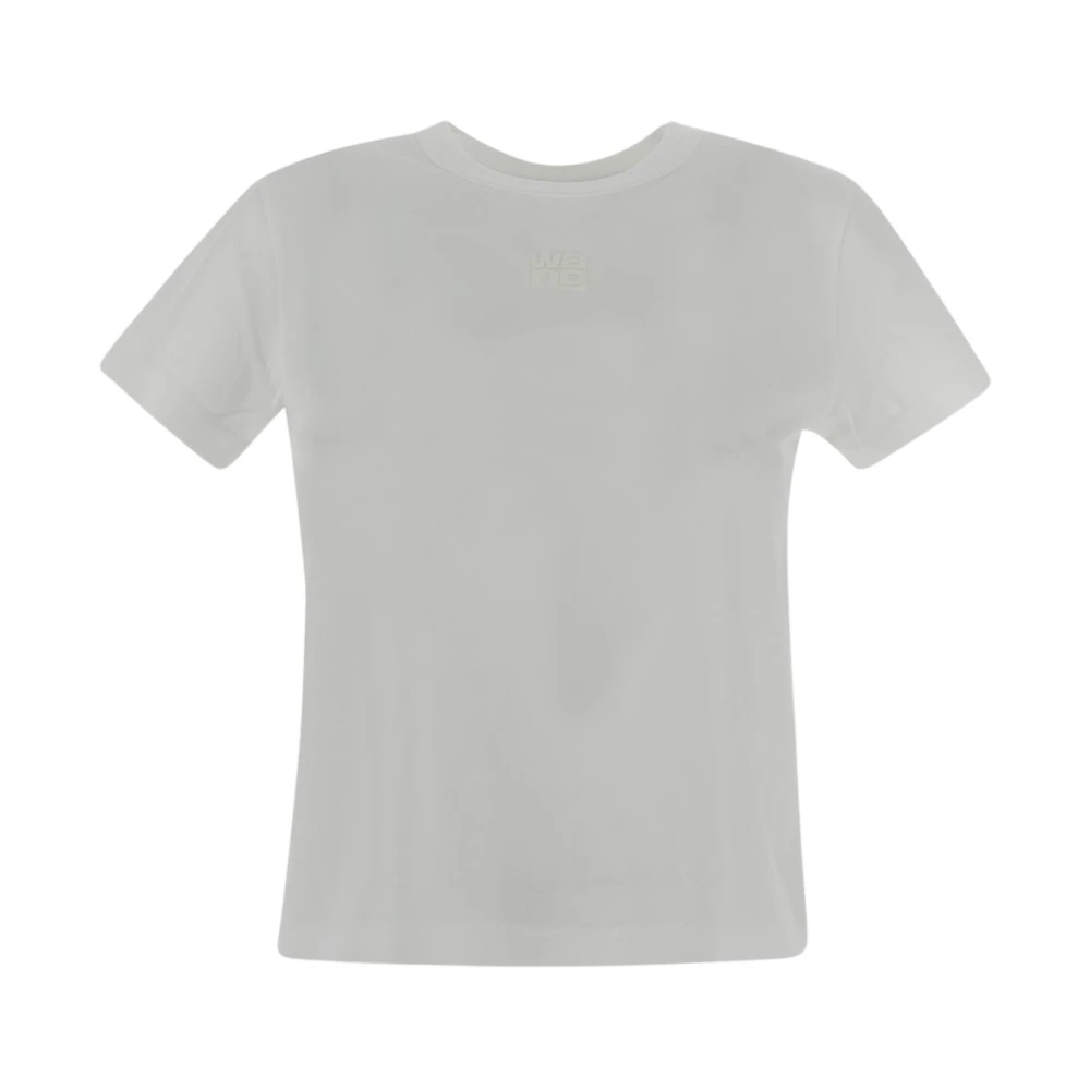 T by Alexander Wang Katoenen Tee Essentieel Stijl Shirt White Dames