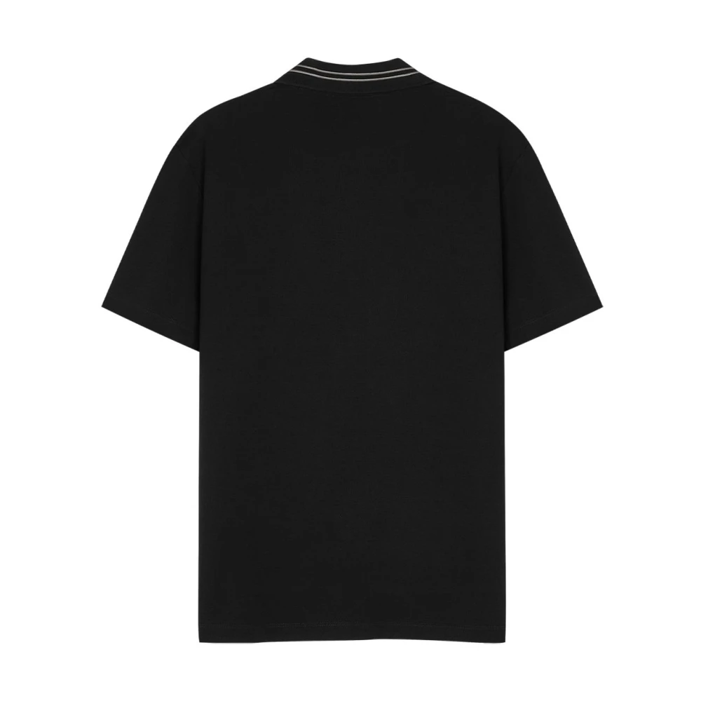Versace Zwarte T-shirts en Polos Black Heren