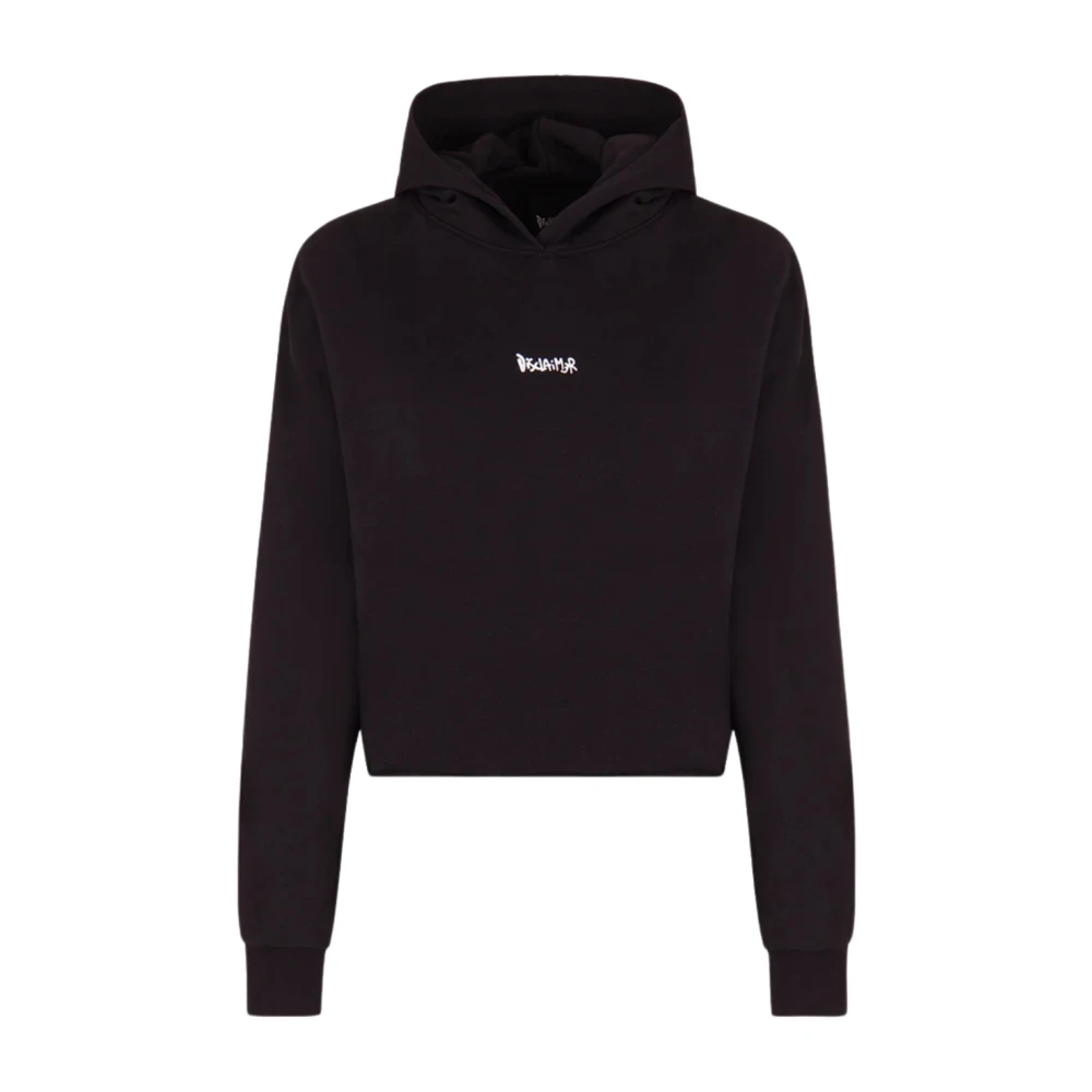 Disclaimer Zwarte Sweatshirt met Unieke Stijl Black Dames
