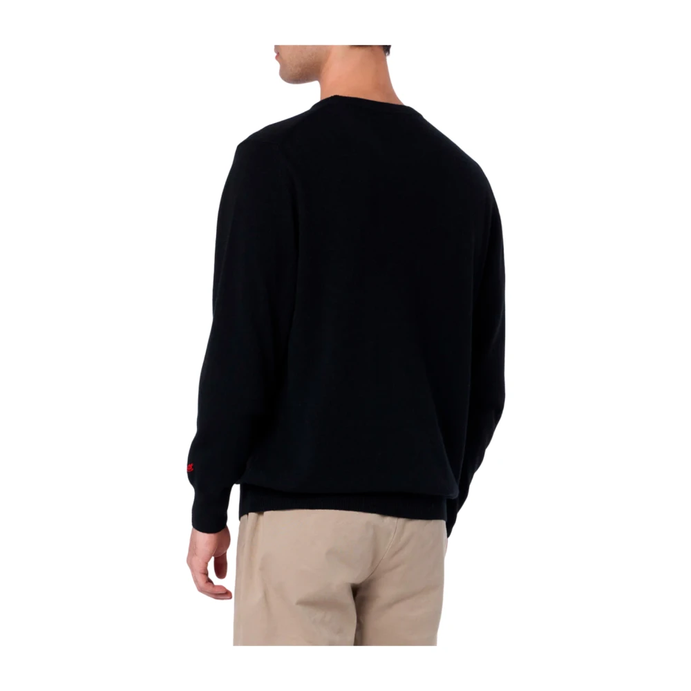 MC2 Saint Barth Kasjmier Licht Trui met Lange Mouwen Black Heren