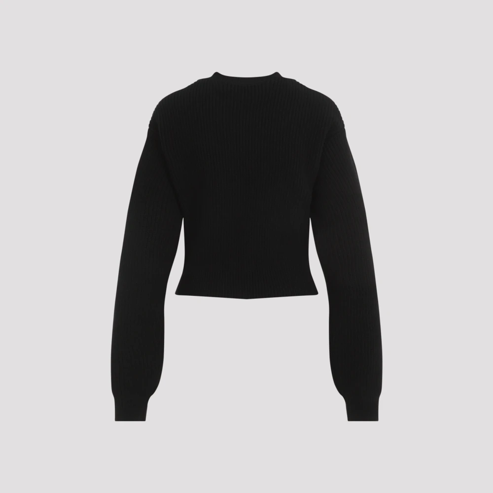 Balenciaga Zwarte wollen trui Black Dames