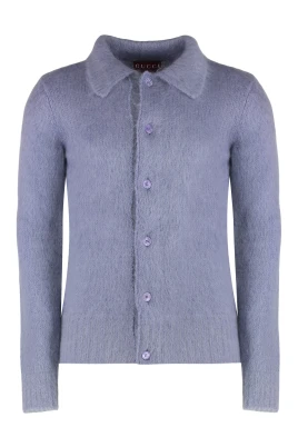 Borstad Ull Mohair Cardigan