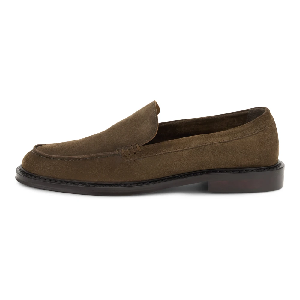 Boggi Milano Herren Braun Suede Loafers