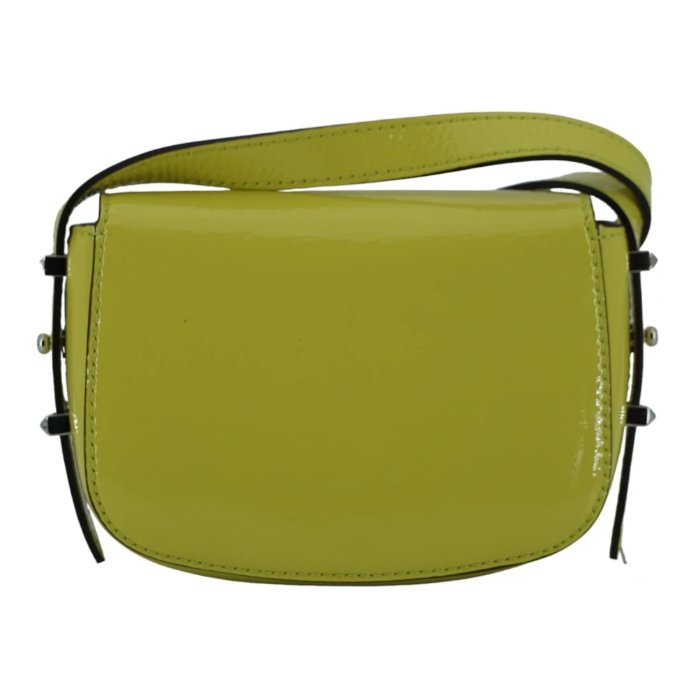 Jimmy Choo Patent Lime Kleine Schoudertas Green Dames