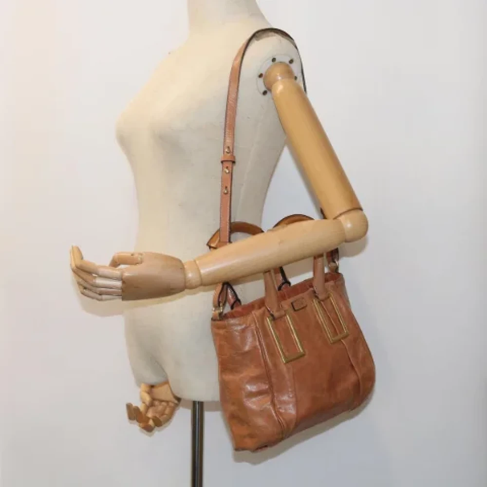 Chloé Pre-owned Leather handbags Brown Dames