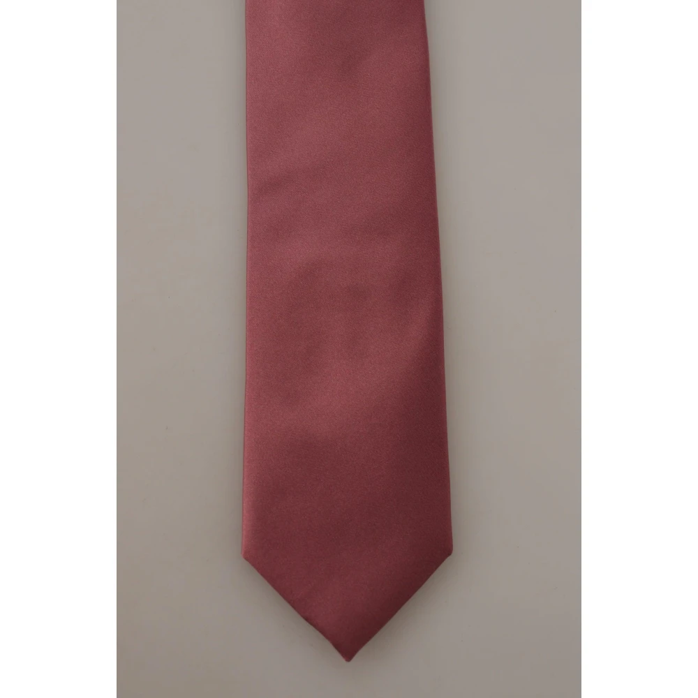 Dolce & Gabbana Zijden Stropdas Modieus en Elegant Herenaccessoire Pink Heren