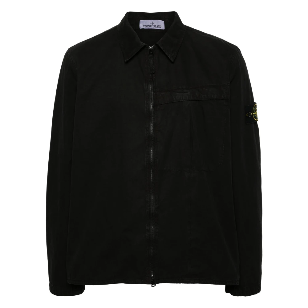 Stone Island Zwart Casual Kleding voor Mannen Black Heren
