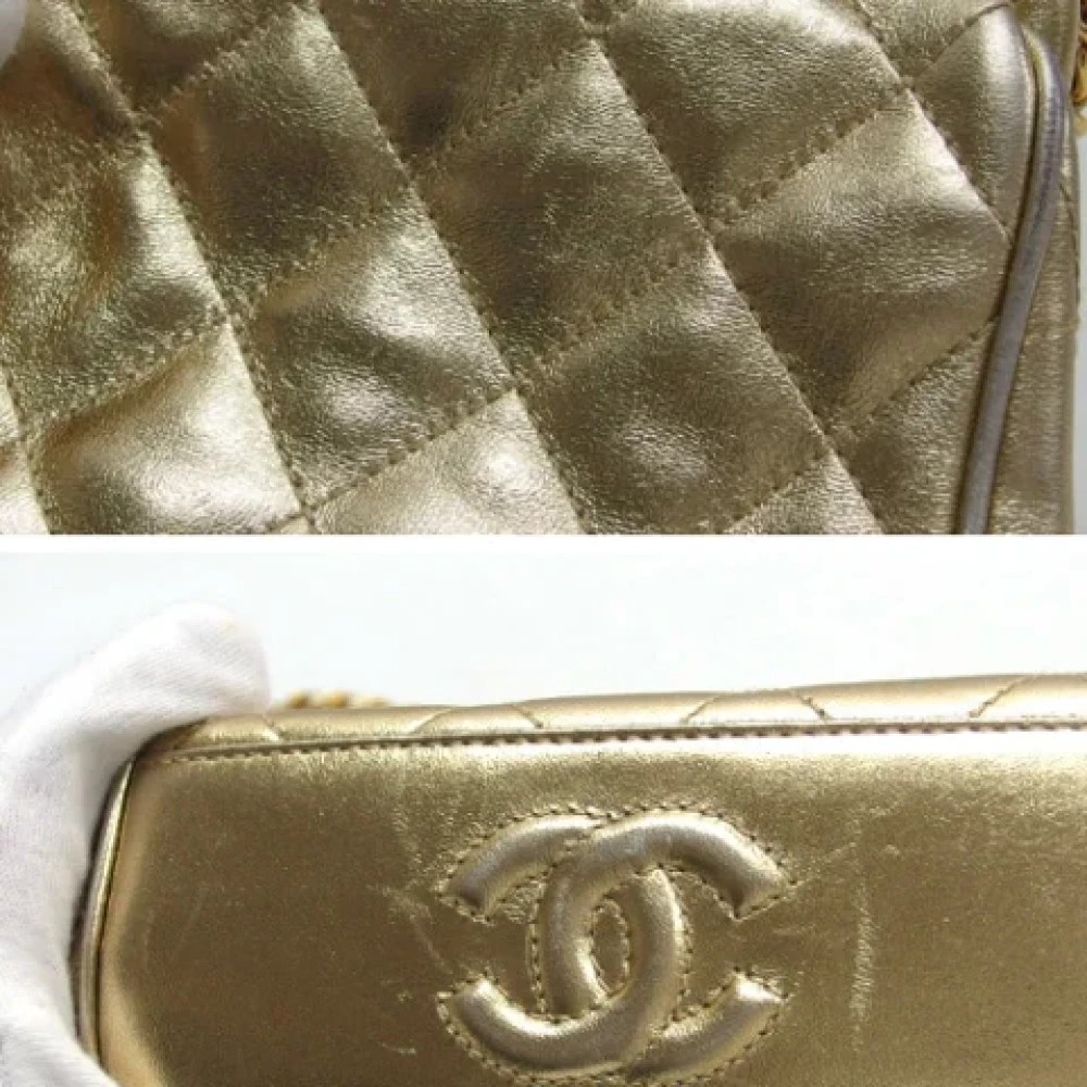 Chanel Vintage Pre-owned Fabric chanel-bags Yellow Dames