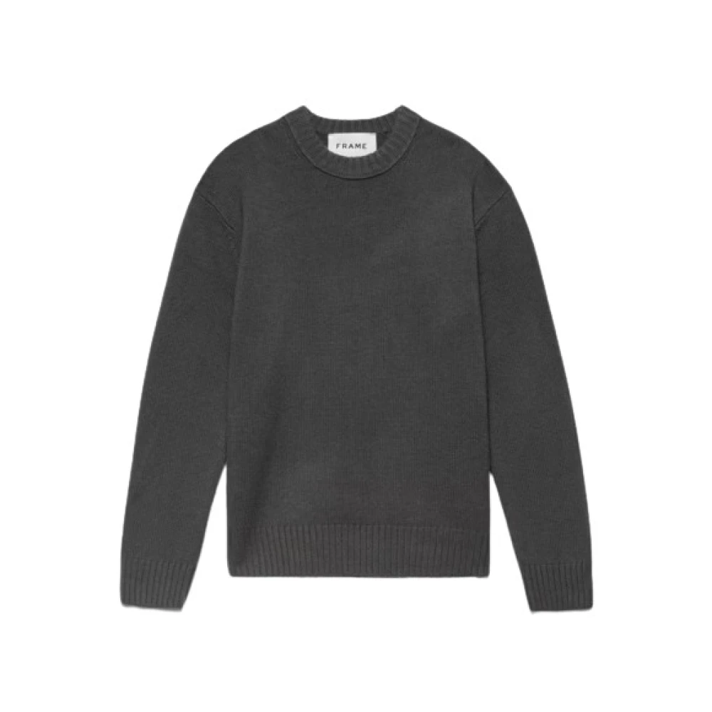 Frame Klassieke Cashmere Crewneck Sweater Gray Heren