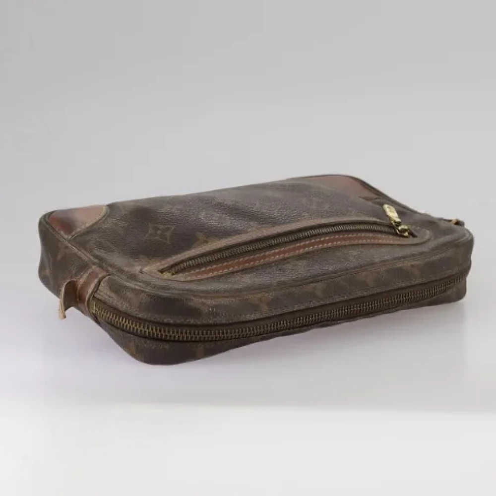 Louis Vuitton Vintage Pre-owned Canvas clutches Brown Dames
