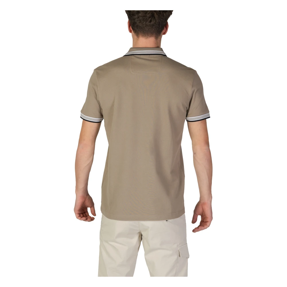 Hugo Boss Bruine Effen Katoenen Poloshirt Brown Heren