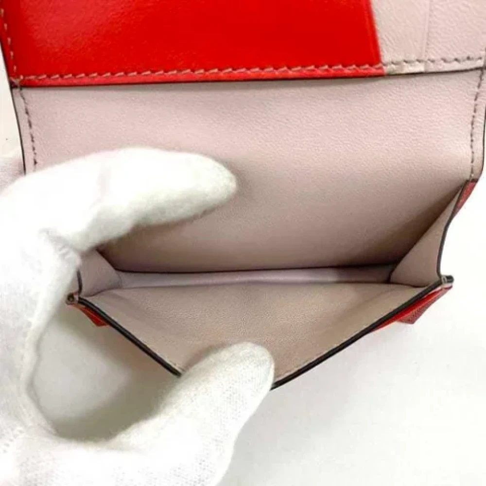 Givenchy Pre-owned Leather wallets Red Dames