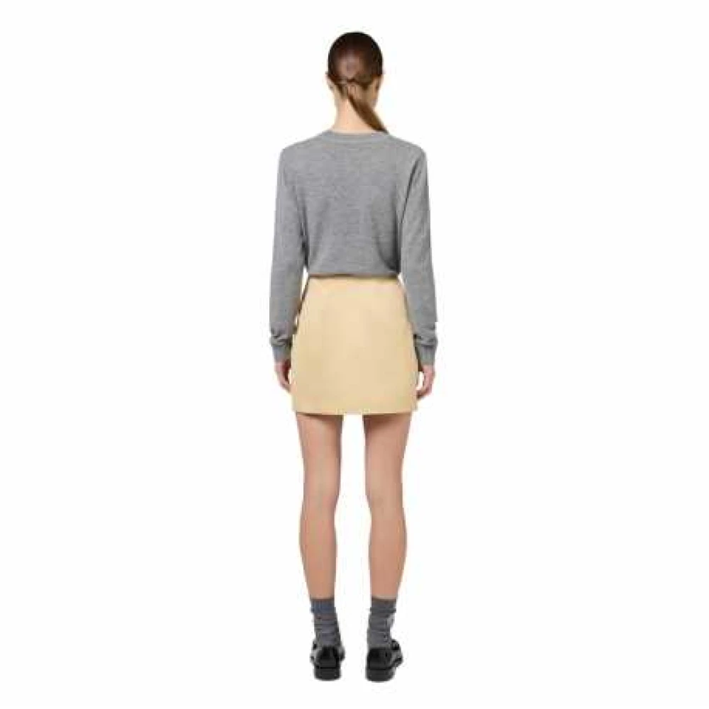 Elisabetta Franchi Grijze Wol Kasjmier Logo Trui Gray Dames