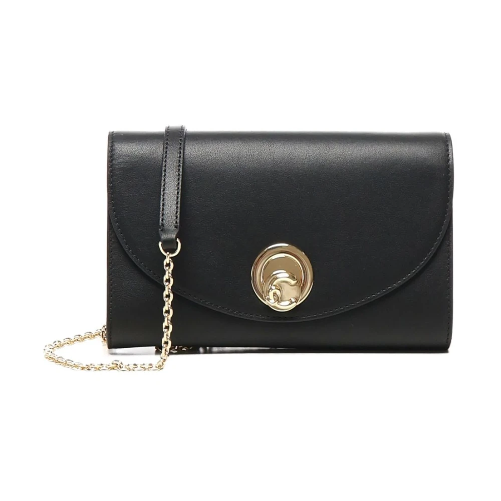 Coccinelle Women's Black Leather Chain Strap Bag