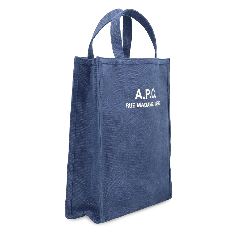 A.p.c. Denim Tote Tas Blue Heren