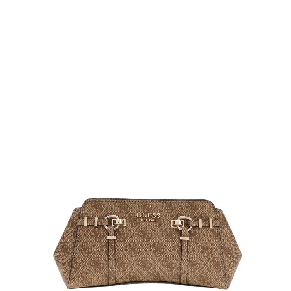 Guess Women's Brown Clutches, One Size, Danya Hobo Shoulder