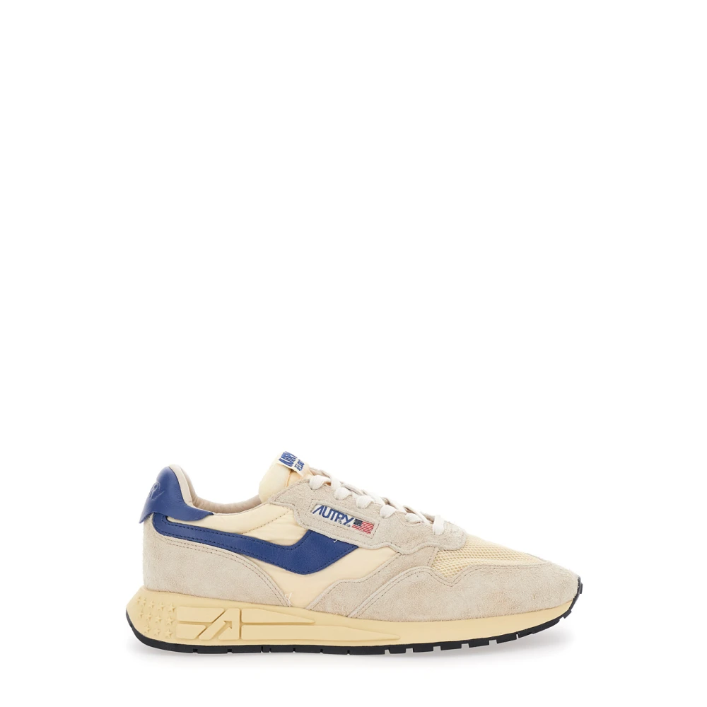 Autry Men's Beige Sneakers, 8 Uk, Reelwind Low Trainers