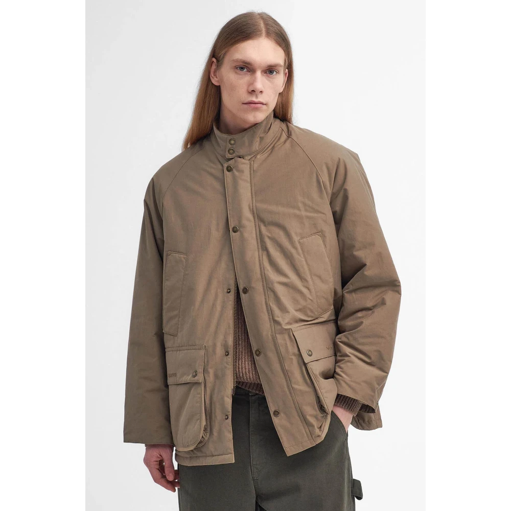 Barbour Oversized Casual Bedale Tan Jas Brown Heren