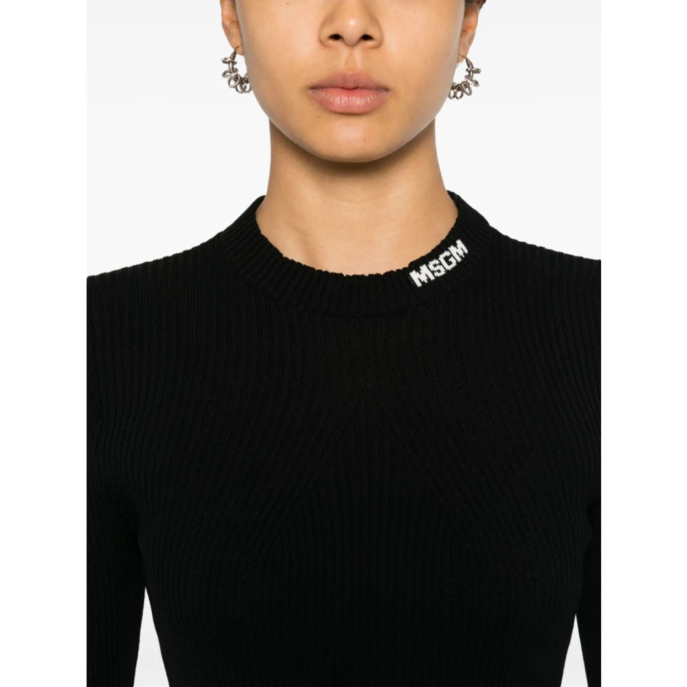 Msgm Stijlvolle Sweater voor Mannen en Vrouwen Black Dames