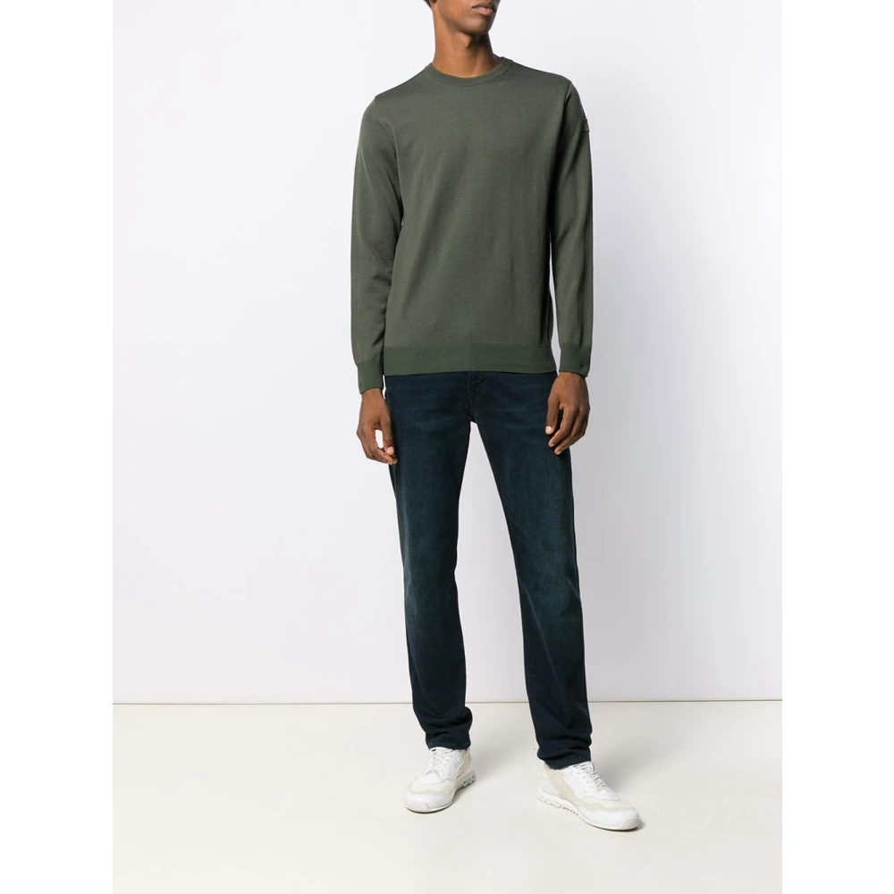 PAUL & SHARK Casual Crewneck Sweatshirt Green Heren