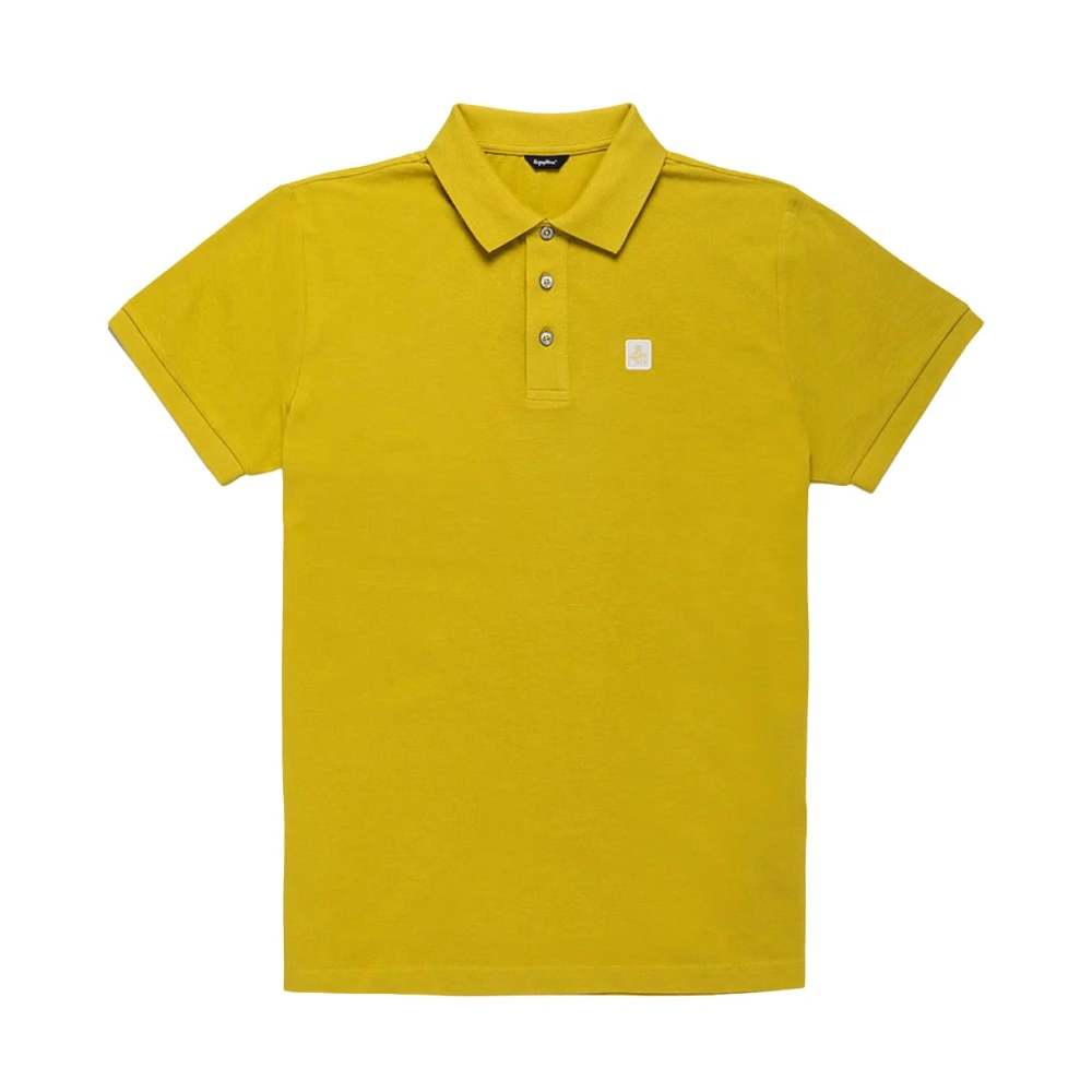 RefrigiWear Heren Katoenen Polo Shirt Yellow Heren