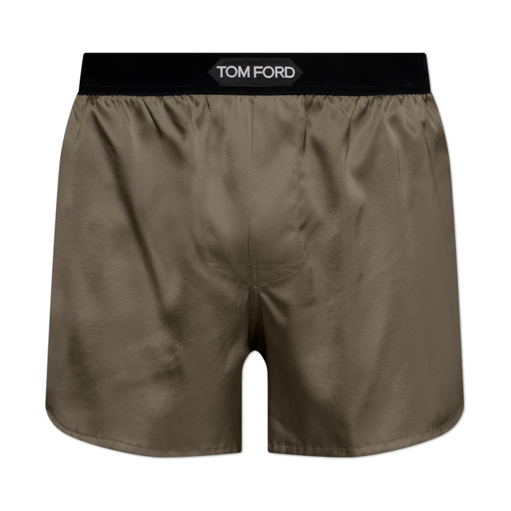 Tom Ford Zijden lingerie shorts Green Heren