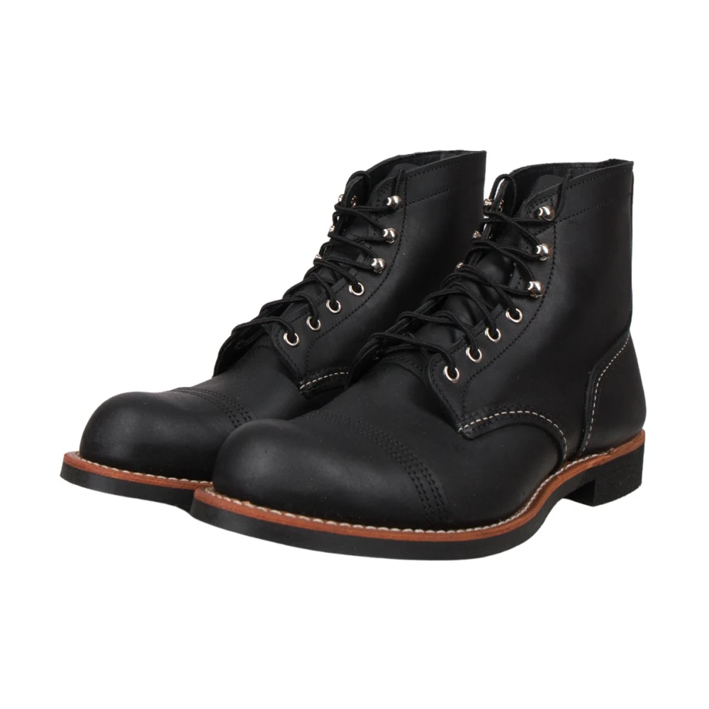 Red Wing Shoes Men's Black Lace-Up Boots, 9 Uk, Lace-Up Boots