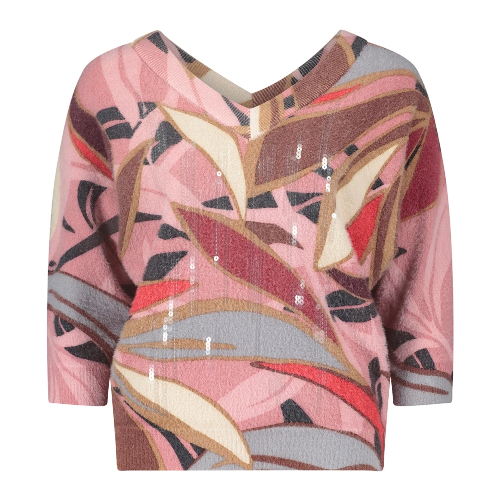 Betty Barclay Paillet Vleermuis Mouw Trui Multicolor Dames