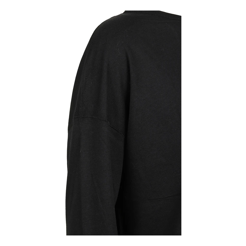 majestic filatures Zwarte Lyocell Katoenen T-shirts en Polos Black Dames