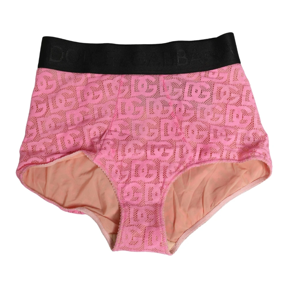 Dolce & Gabbana Women's Pink Underpants, S, High Waist Girdle