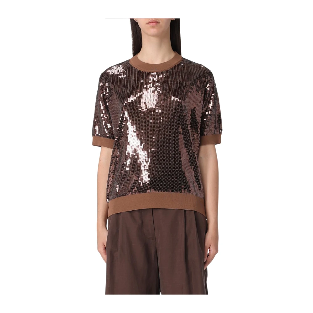 Liu Jo Donna Marrone Top, M, New,