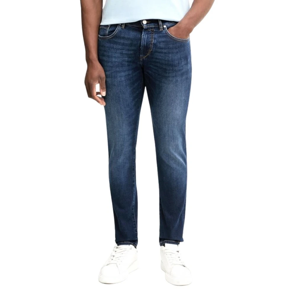 Karl Lagerfeld Blue Slim Jeans - Male - Slim Fit Jeans - W35 - Jeans