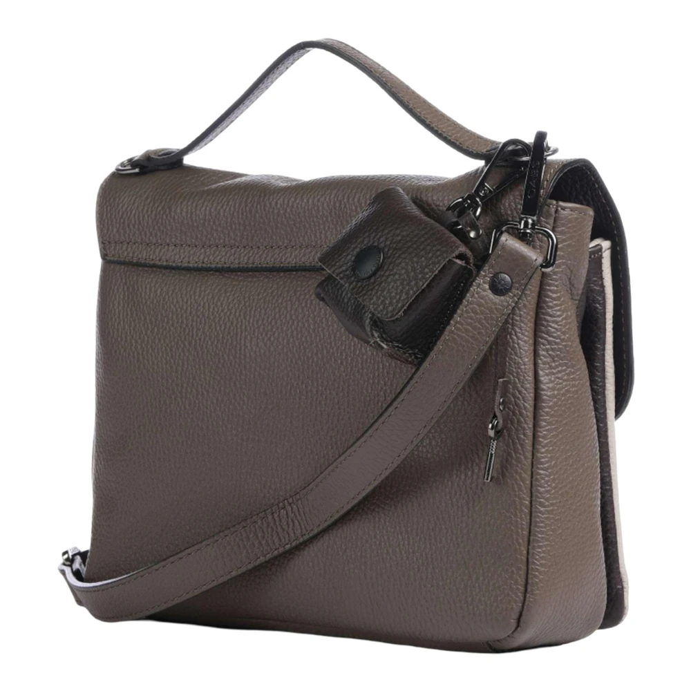 Gabs Multicolor leren handtas met afneembare band Brown Dames