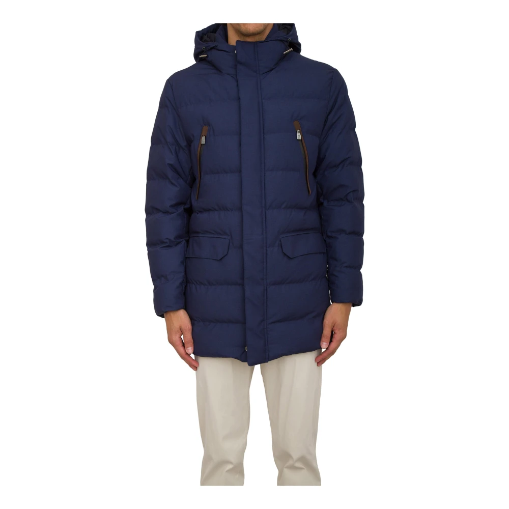 Corneliani Stijlvolle Jas voor Mannen Blue Heren