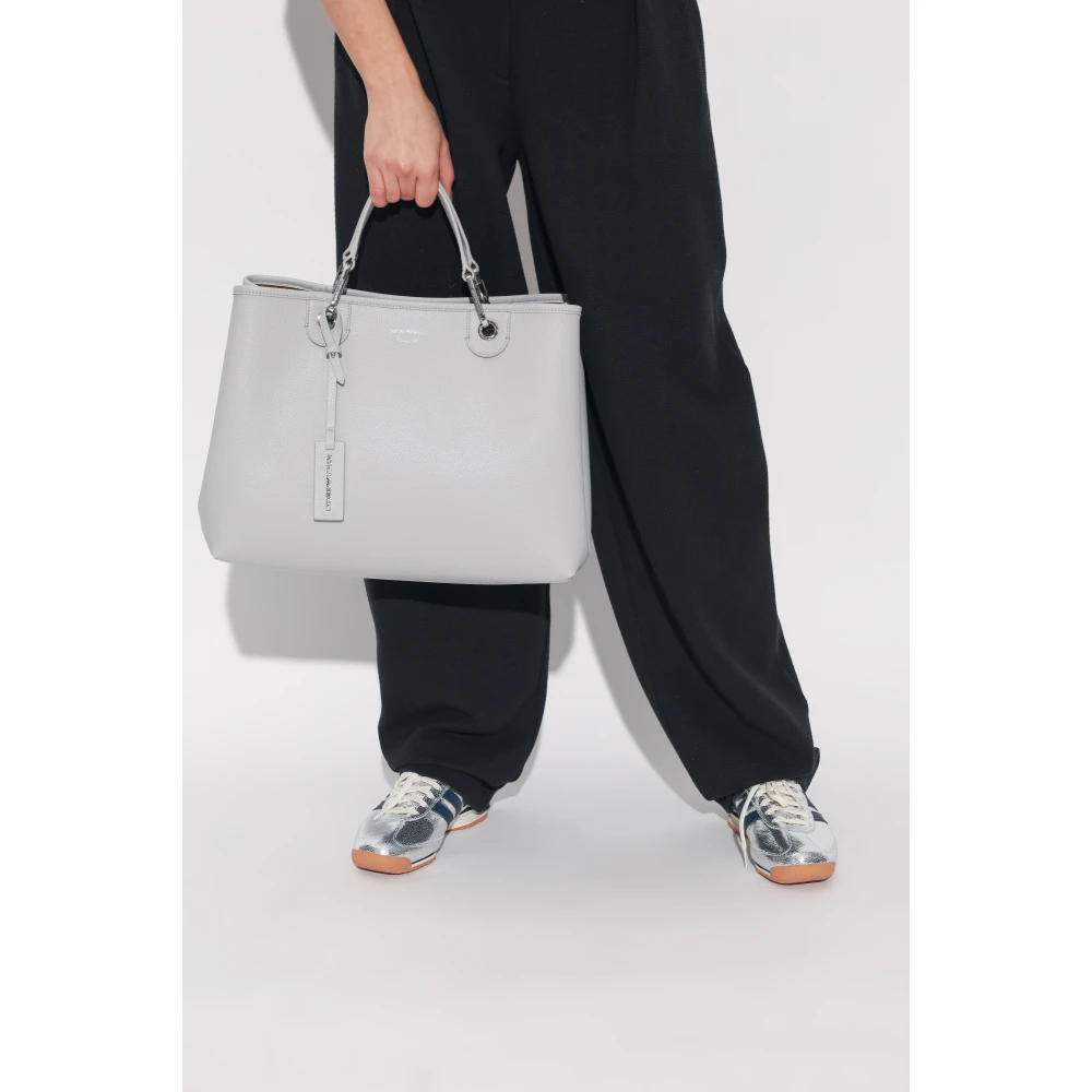 Emporio Armani Eco lederen handtas Gray Dames