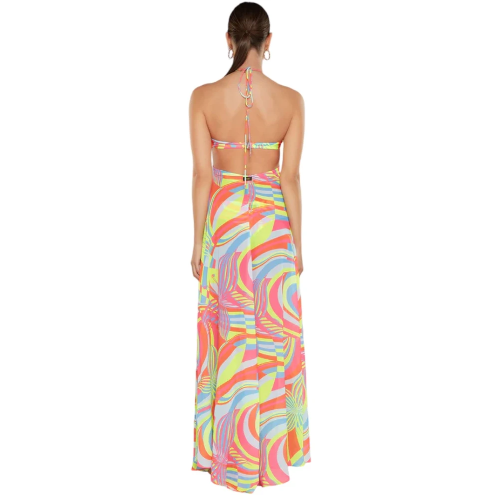 F**k Lange Jurk Multicolor Dames