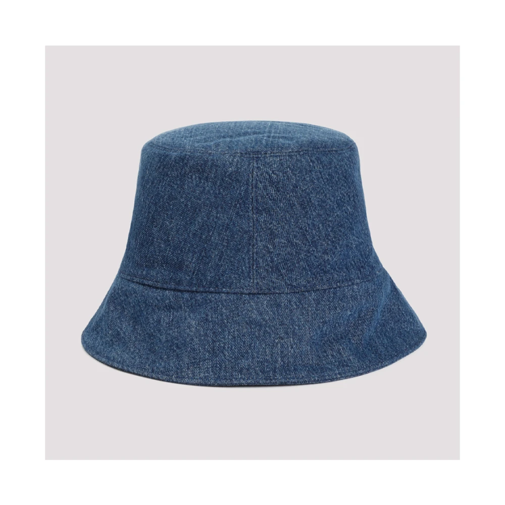 Off White Denim Bookish Bucket Hat Blue Dames