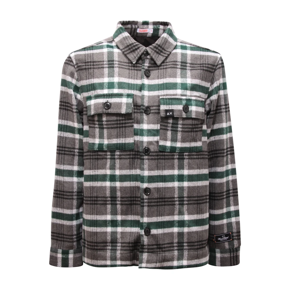 Sun68 Uomo Multicolor - Overshirt Giacca Con Tasca Sul Petto - Jackets - E - S