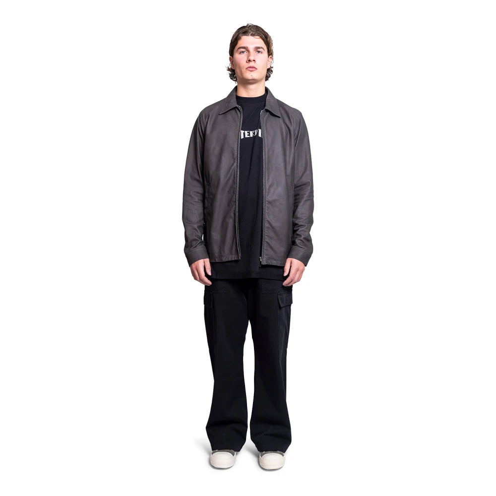 Rick Owens Donkere Stofjas voor Stijlvolle Look Brown Heren