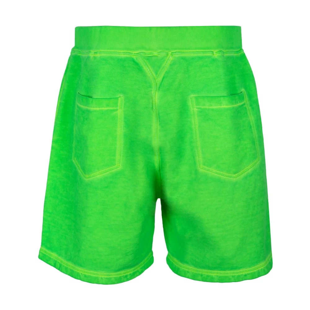 Dsquared2 Relax Fit Shorts met Logo Patch Green Heren