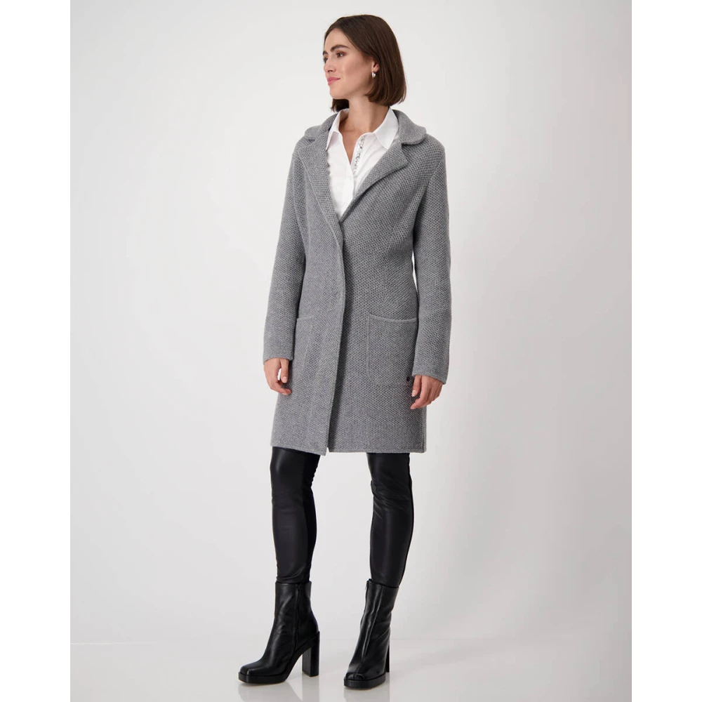 monari Gebreid Vest Gray Dames