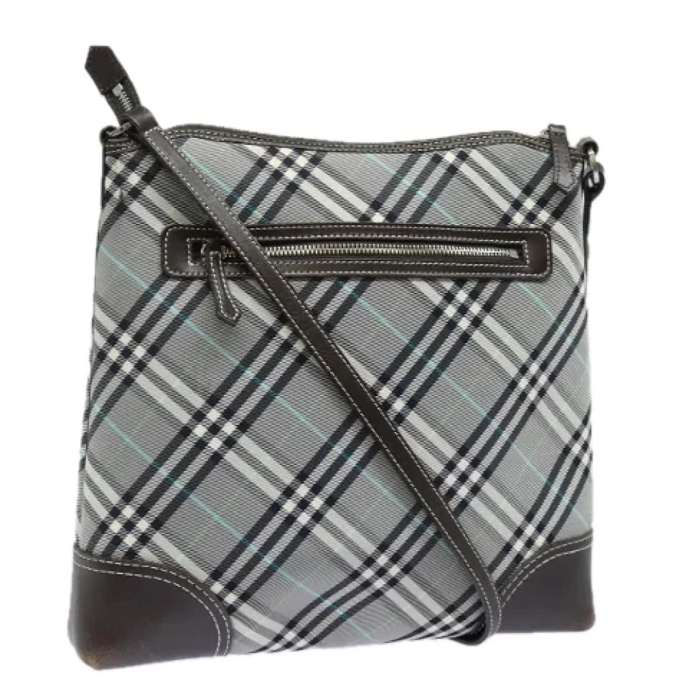 Burberry Vintage Pre-owned Canvas shoulder-bags Gray Dames