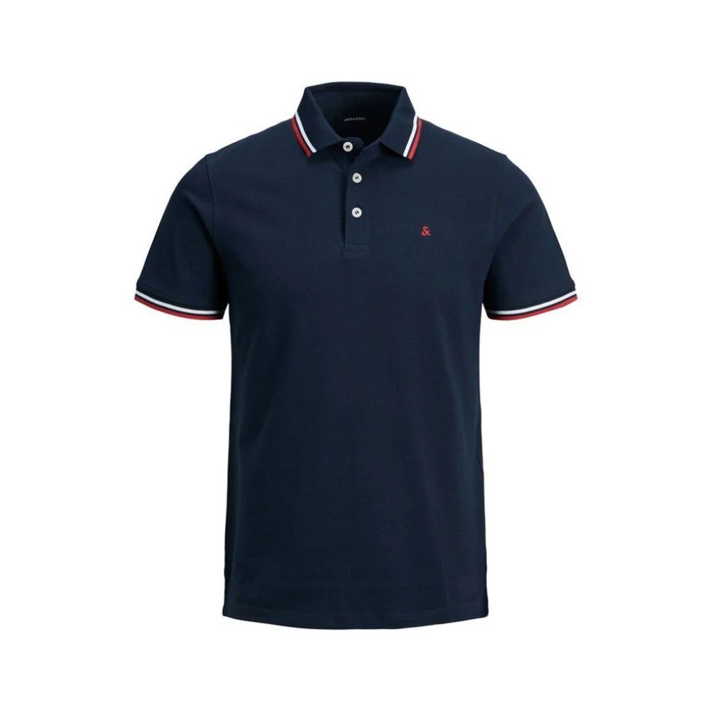 Jack & Jones Men's Blue Polo Shirts, 2XL, Polo Shirt