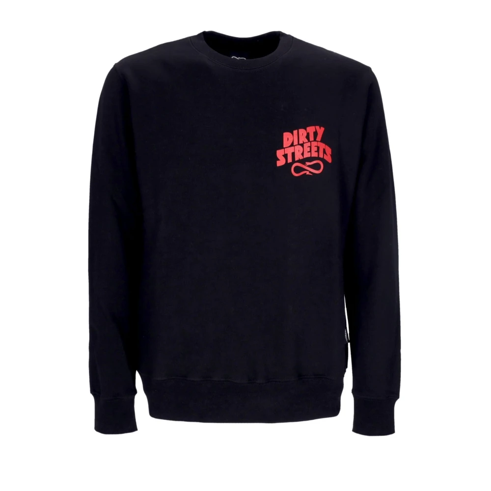 Propaganda Men's Black S, Crewneck Sweatshirt With Embroidered Logo