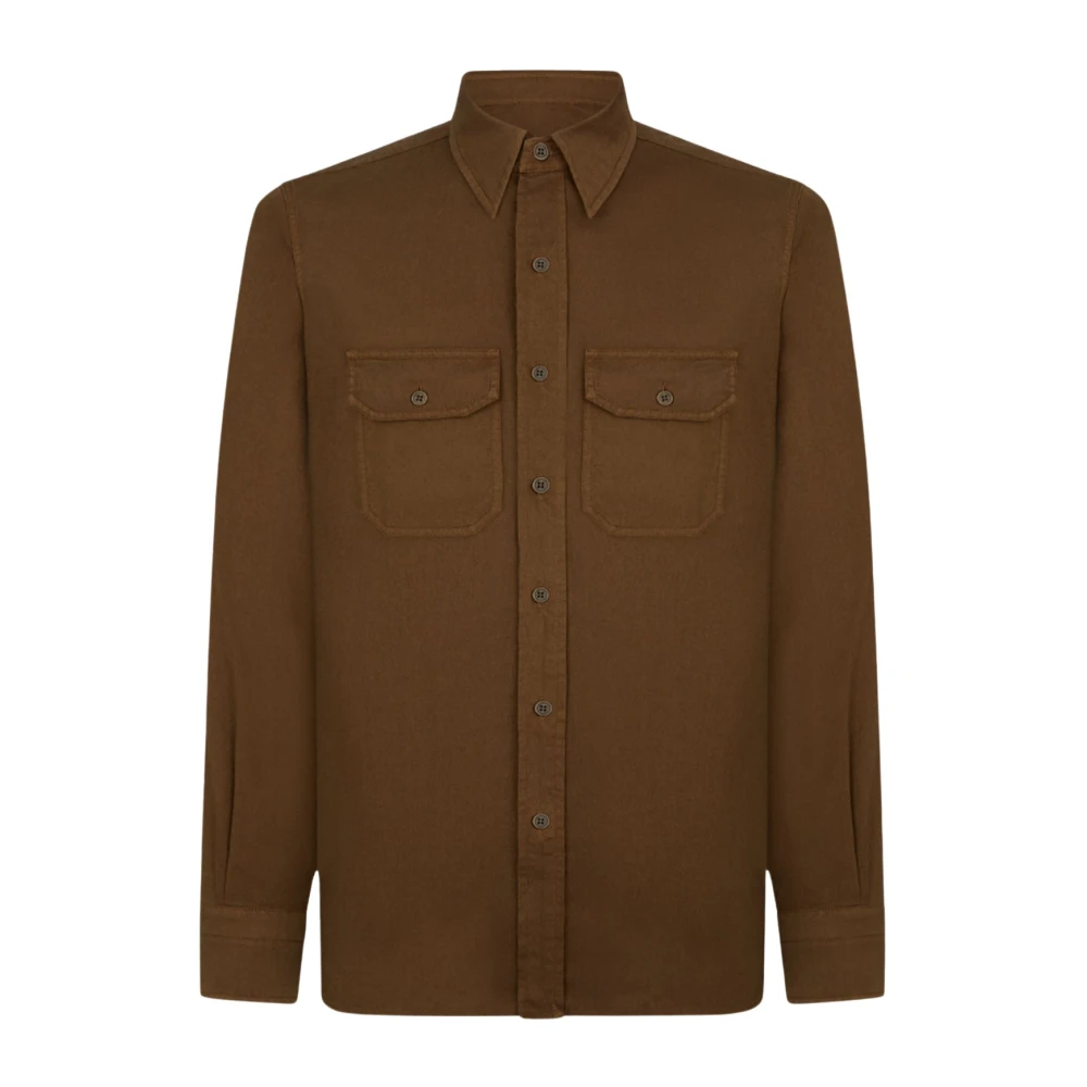 Tom Ford Uomo Marrone - Camicie - Shirts - 2XL